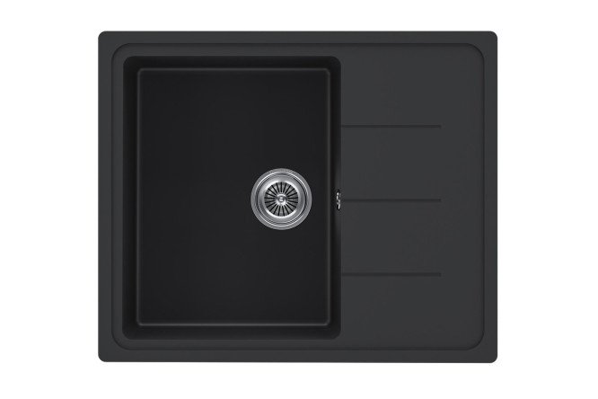 Изображение товара Мойка врезная KuchenSTERN Ku-Granit FLUG 45 108BL10 с крылом 61.5х50х20 см