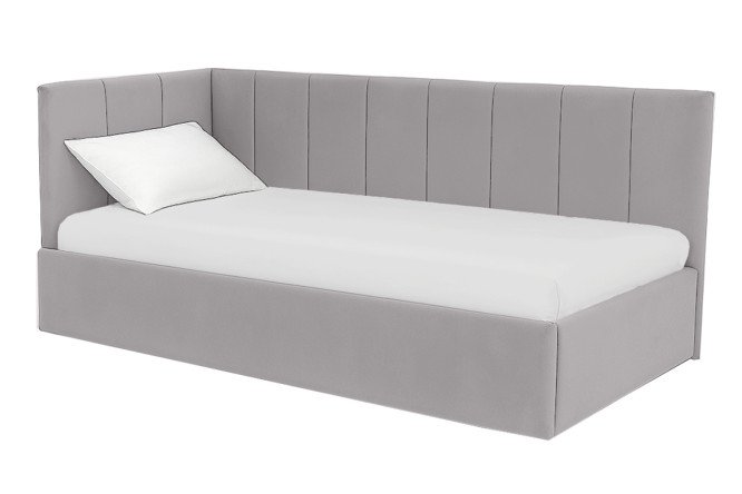 Изображение товара Кровать с подъёмным механизмом Lucy 90х200 см серый — комфорт и функциональность