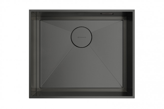 Изображение товара Врезная кухонная мойка OMOIKIRI Kasen 53-INT-GM из вороненой стали 53х46х17.5 см