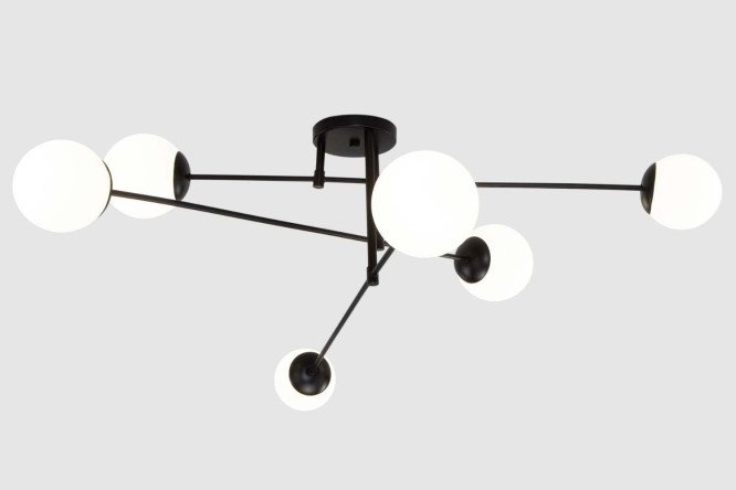 Изображение товара Потолочный светильник EUROSVET Netz для 12 кв.м с креплением планка и цоколем E27