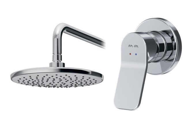 Изображение товара Душевой набор AM.PM X-Joy FB85A2R000 с хромовым покрытием и рычажным управлением