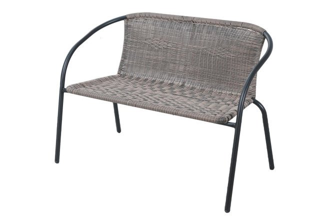 Изображение товара Скамья Tiffany: стальная рама и искусственный ротанг, 105 см