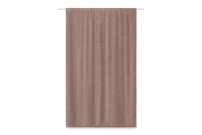 Фото 2 Штора ESTUDI BLANCO Hazel 180х300 см, 1 шт., цвет кофейный