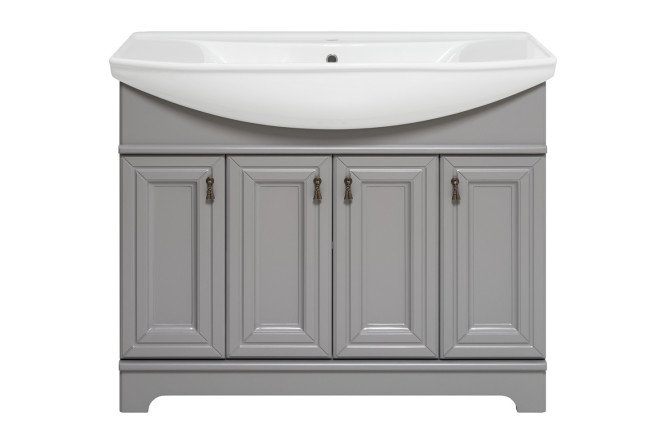 Изображение товара Тумба напольная Лувр 105 П-Лвр01105-502 с раковиной серый 106.5 см