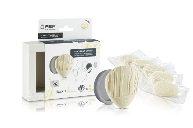 Изображение товара Ароматизатор Fragrant stone Creamy vanilla для дома 25 г