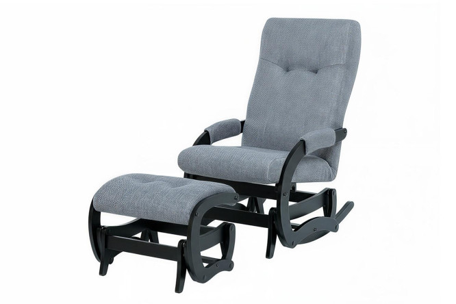 Изображение товара Кресло-маятник и Пуф-маятник Leset серый - современное кресло для дома и офиса