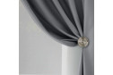 Штора MICASA Pure 145х260 см, 1 шт., цвет тёмно-серый