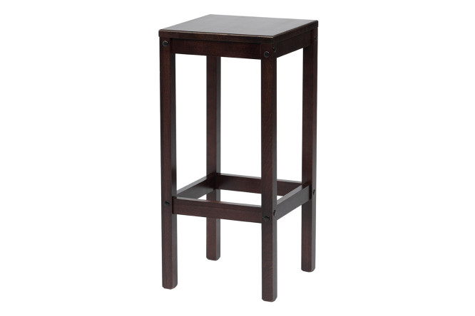 Изображение товара Табурет барный Hugo New 30х65х30 см, цвет сидушки венге, ножек венге