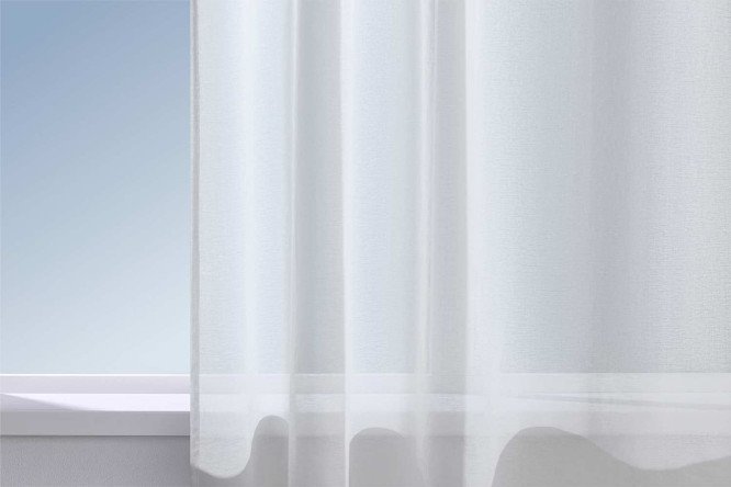 Изображение товара HOFF Тюль Рельеф 145×300 см, белый, 1 шт.
