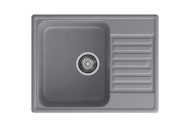 Изображение товара Врезная мойка LEX Garda 620 Deep Grey 62х19.5х48 см кварц