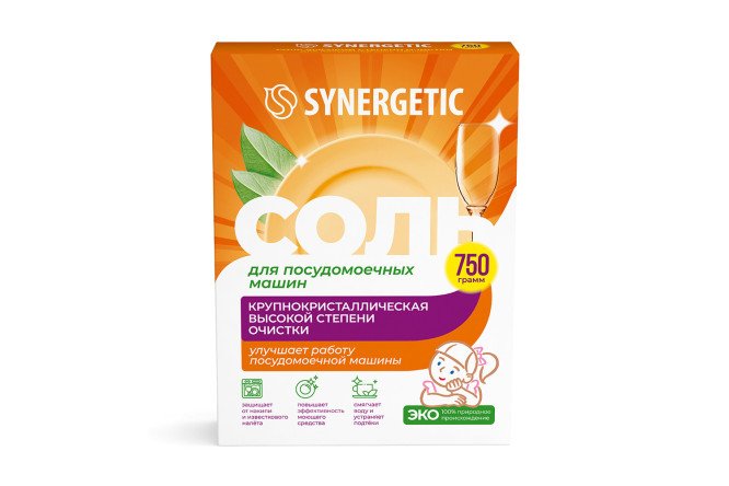Изображение товара Соль для посудомоечных машин высокой степени очистки 750 г таблетки