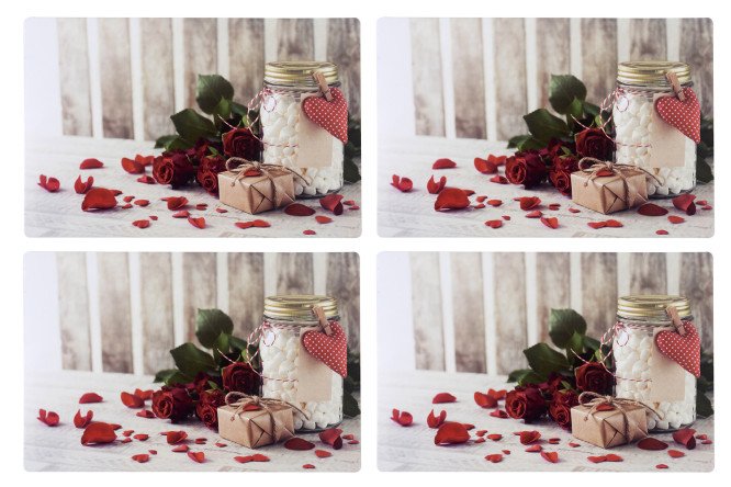 Изображение товара Набор салфеток сервировочных Романтика 43х28 см мультиколор