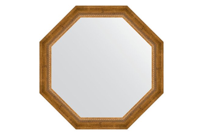 Изображение товара Зеркало настенное в багетной раме EVOFORM Octagon 73х73 см состаренная бронза