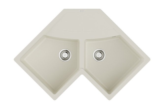 Изображение товара Врезная мойка OMOIKIRI Sumi 83C-WH из тетогранита 102.1х83х19 см