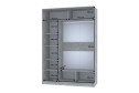 Шкаф-купе Home 160х229,5 см, светлый Atelier, с одним зеркалом