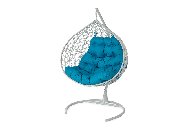 Изображение товара Кресло подвесное Gemini Promo White цвет основания и каркаса белый, отделки белый