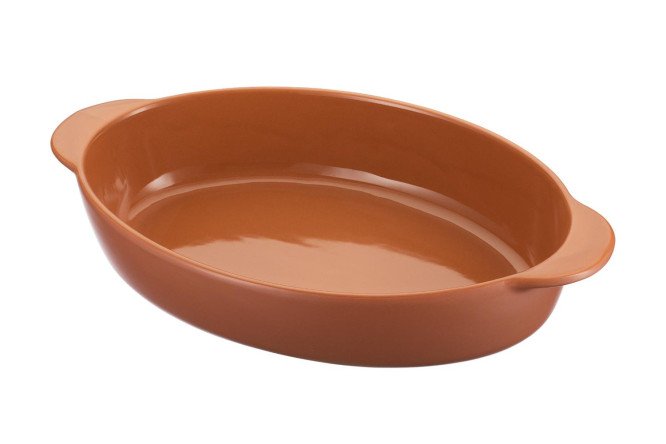 Изображение товара Форма для запекания REGENT Inox Ceramo 20х6,5х34 см, 1,8 л, овальная