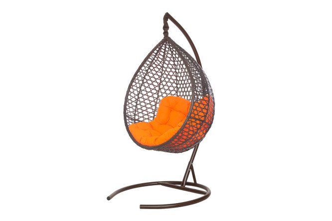 Изображение товара Кресло-кокон подвесное Montblanc 100x120x80 см коричневое