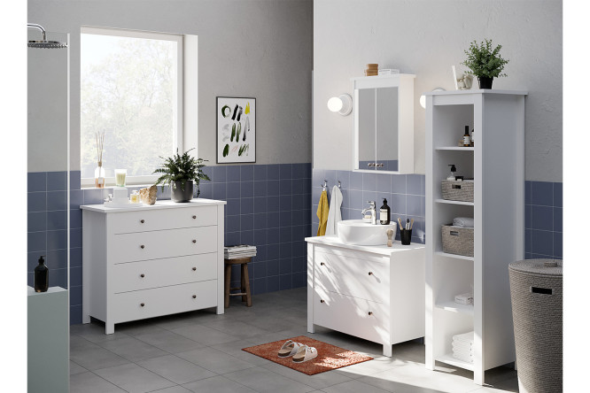 Изображение товара Ванный гарнитур Афродита белый 1 комплект стильное решение для ванной комнаты