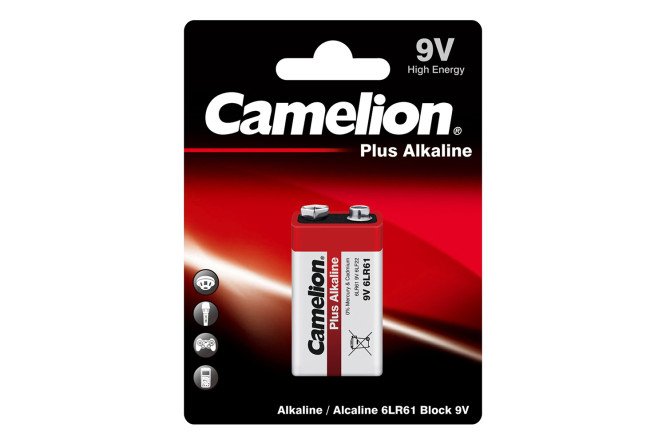Изображение товара Батарейка крона CAMELION Plus alkaline 6LR61, 1 шт.