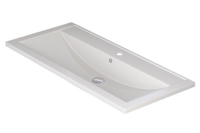 Изображение товара Раковина для ванной Foster Quartz 291030044, кварц, космос, 100х17,5х45,5 см