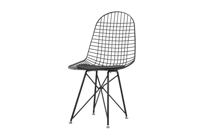 Изображение товара Стул Eiffel 46х87х53 см с кожаной обивкой и металлическими ножками