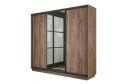 фасада: дуб крафт табачный, чёрный профиль, каркаса: дуб крафт табачный