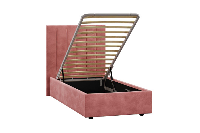 Кровать Ingrid 90х200 см цвет тёмно-розовый