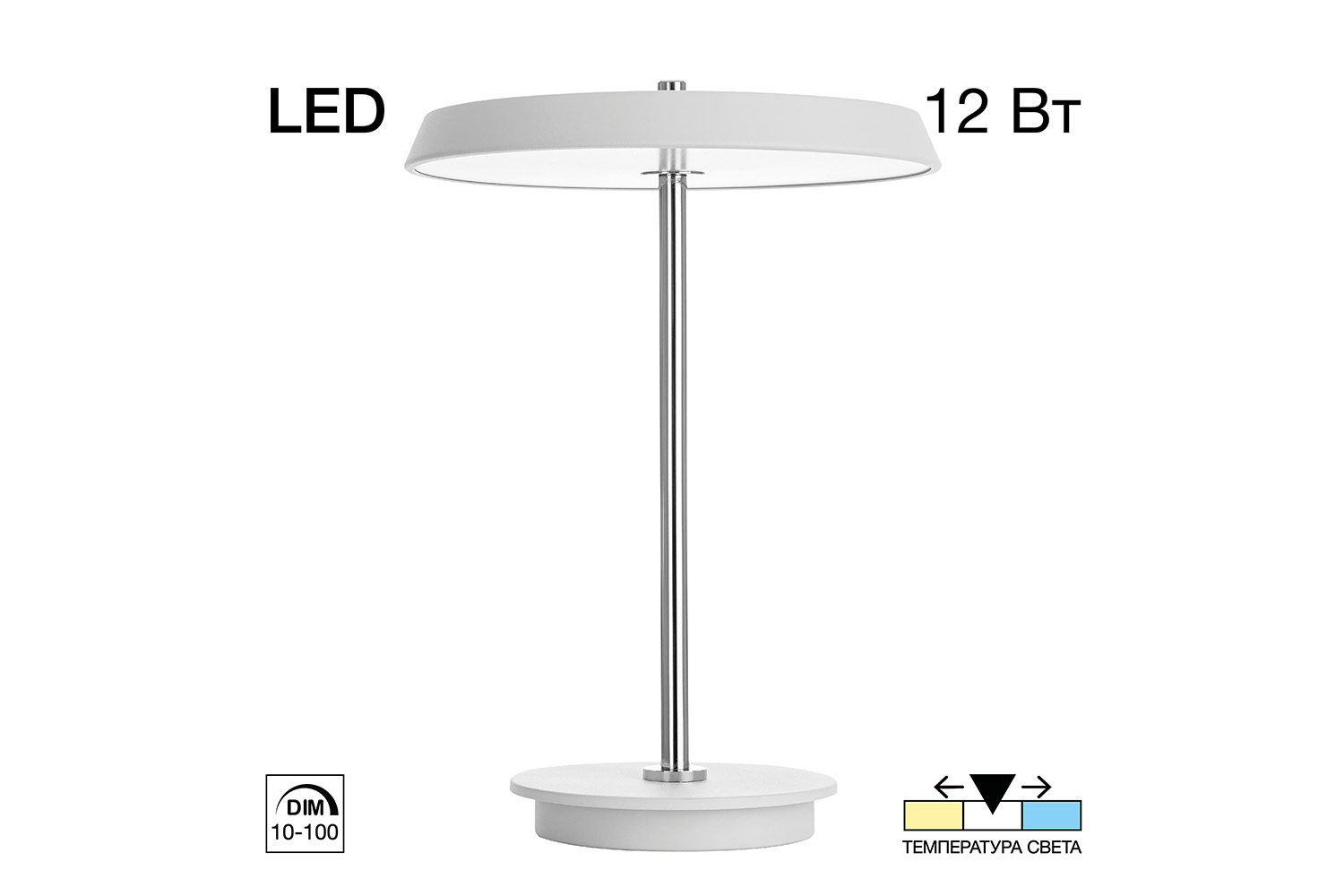 Лампа настольная LED CITILUX Lina LED, 25.5x35.5x25.5 см
