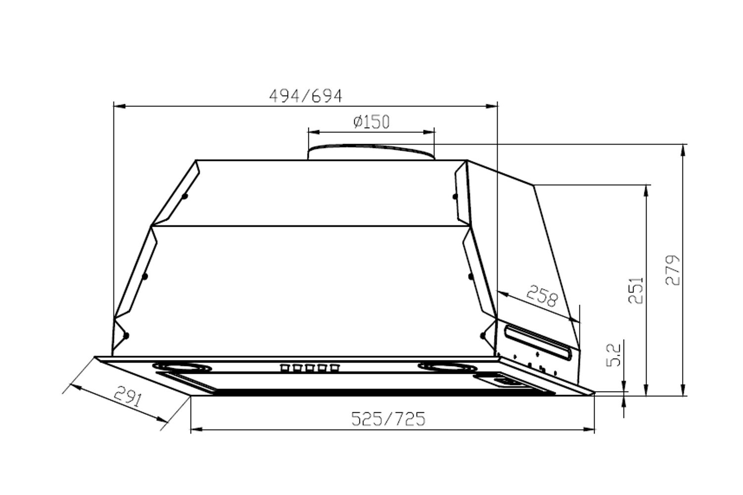 Вытяжка GS BLOC P 900