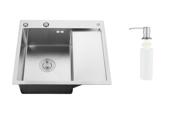 Изображение товара Мойка врезная с дозатором РМС MRK 5851L 58х51 см
