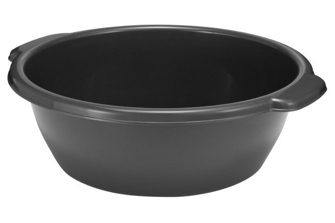 Изображение товара Таз 12230 объемом 17,5 литров из полипропилена Тёмно-серый для бытовых задач