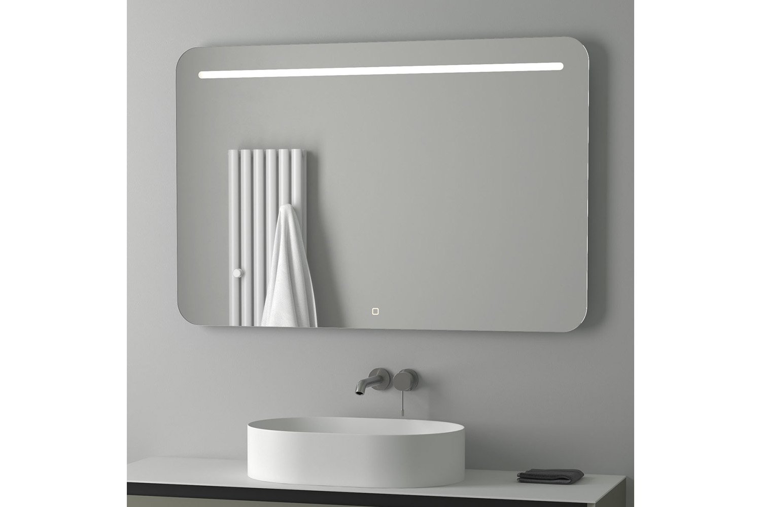 Зеркало настенное со встроенным LED-светильником EVOFORM Ledline BY 2448 120х80 см