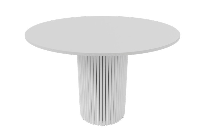 Изображение товара Стол Trubis Wood с трубчатым подстольем 110х75х110 см для кухни и гостиной