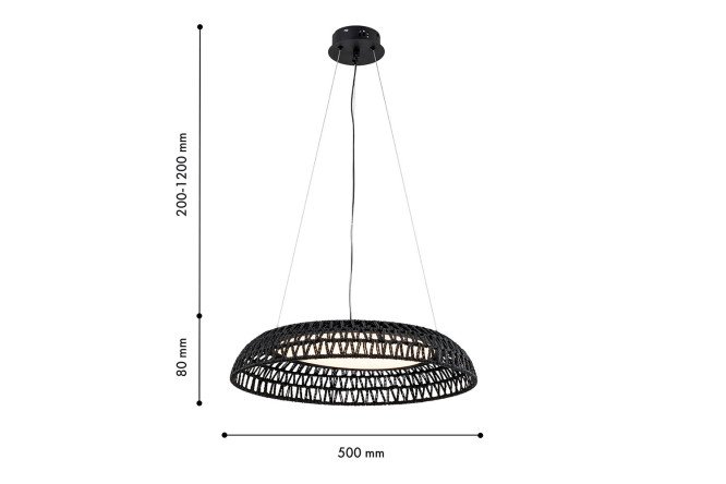 Люстра подвесная FAVOURITE Conrad 5 кв.м., 50х20х50 см, LED