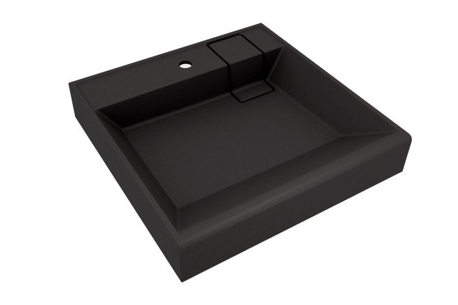 Изображение товара Раковина Лагуна 600 накладная из кварца 60х12,3х60 см стильная и прочная