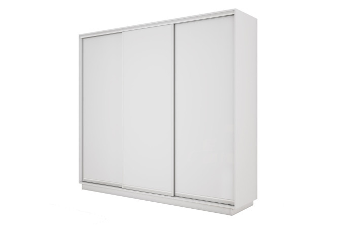 Изображение товара Шкаф-купе 3-дверный Slide-2 180х220х45 см белый снег с серебром