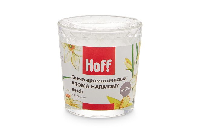 Изображение товара Свеча в стакане HOFF Aroma Harmony 8 см