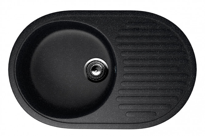 Изображение товара Мойка с крылом ULGRAN U-107 72х45.5х18 см из искусственного мрамора