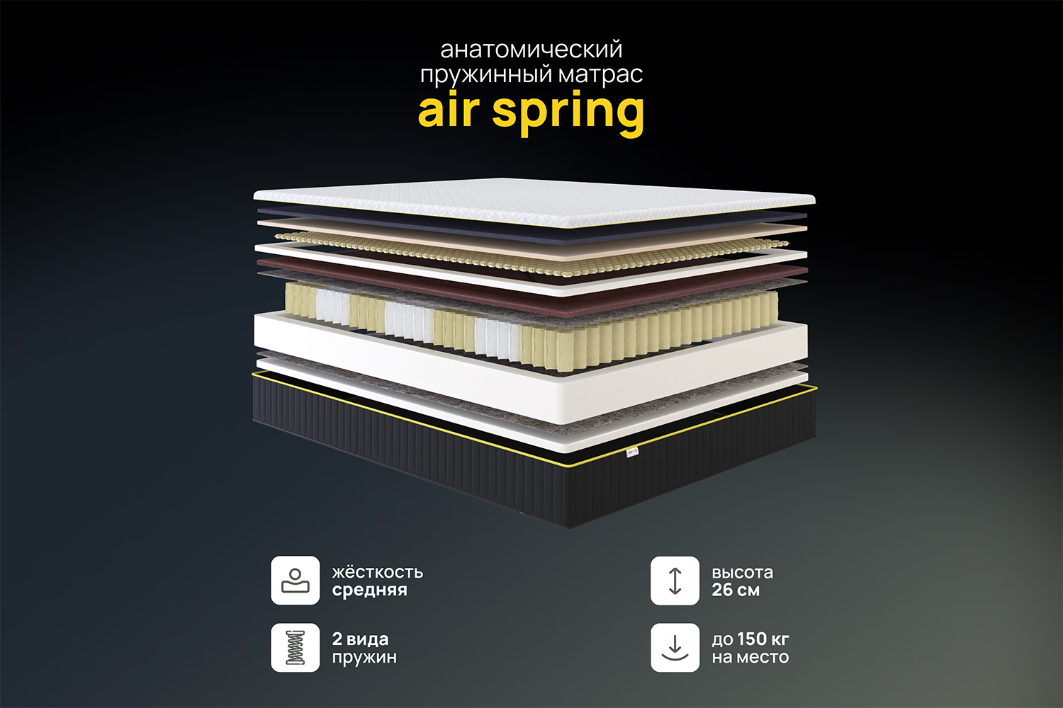 Матрас анатомический DARWIN Air Spring