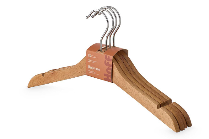 Изображение товара Набор вешалок для детской одежды HOFF Дафлкот 4 шт.