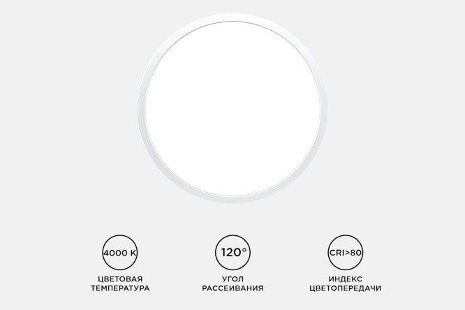 Светильник накладной APEYRON Spin 18-125 6 кв.м, 23x2.5x23 см, LED