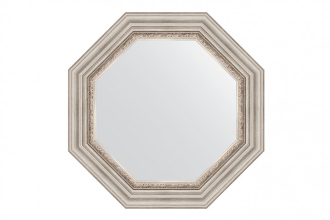 Изображение товара Зеркало настенное в багетной раме EVOFORM Octagon BY 7342, римское серебро 61х61 см