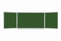 Доска для мела магнитная BRAUBERG магнитная 3-элементная 150(300)х100 см