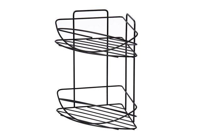 Изображение товара Полка 2-ярусная угловая BERKRAFT Loft 28x30.5x20 см