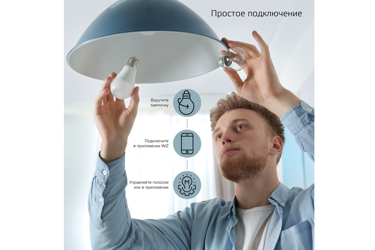 фото Лампа светодиодная smart home gauss