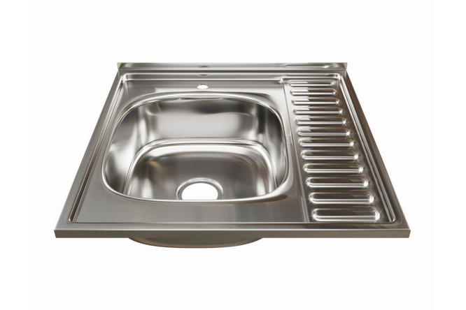 Изображение товара Накладная кухонная мойка MIXLINE 528014 60х60х16 см нержавеющая сталь