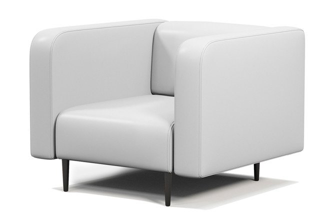 Изображение товара Кресло Акцент из искусственной кожи размеры 84х67х78 см