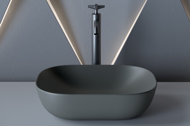 Умывальник накладной CERAMICANOVA Element CN6009MDH 45.5х13.5х32.5 см
