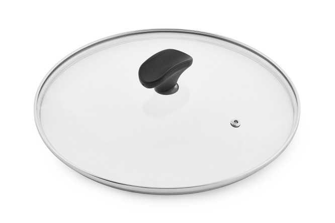 Изображение товара Крышка из стекла BERKRAFT Style 26 см для посуды, круглая, моющаяся в посудомоечной машине